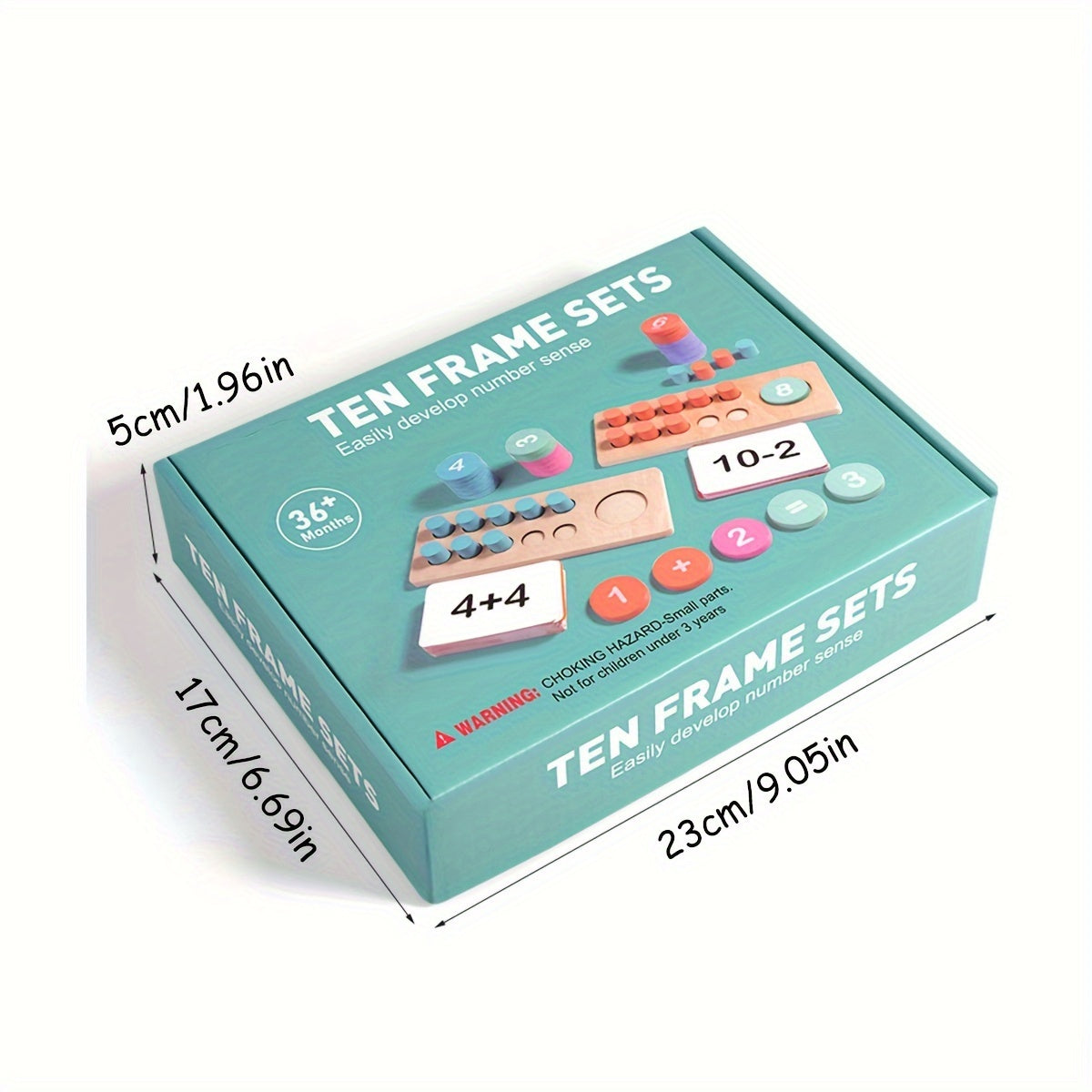 Interactive Ten Frame Counting Boards with Wooden Number Tiles