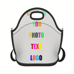 Personalized Insulated Lunch Bag w/ Name & Photo Leakproof Reusable Cooler Tote