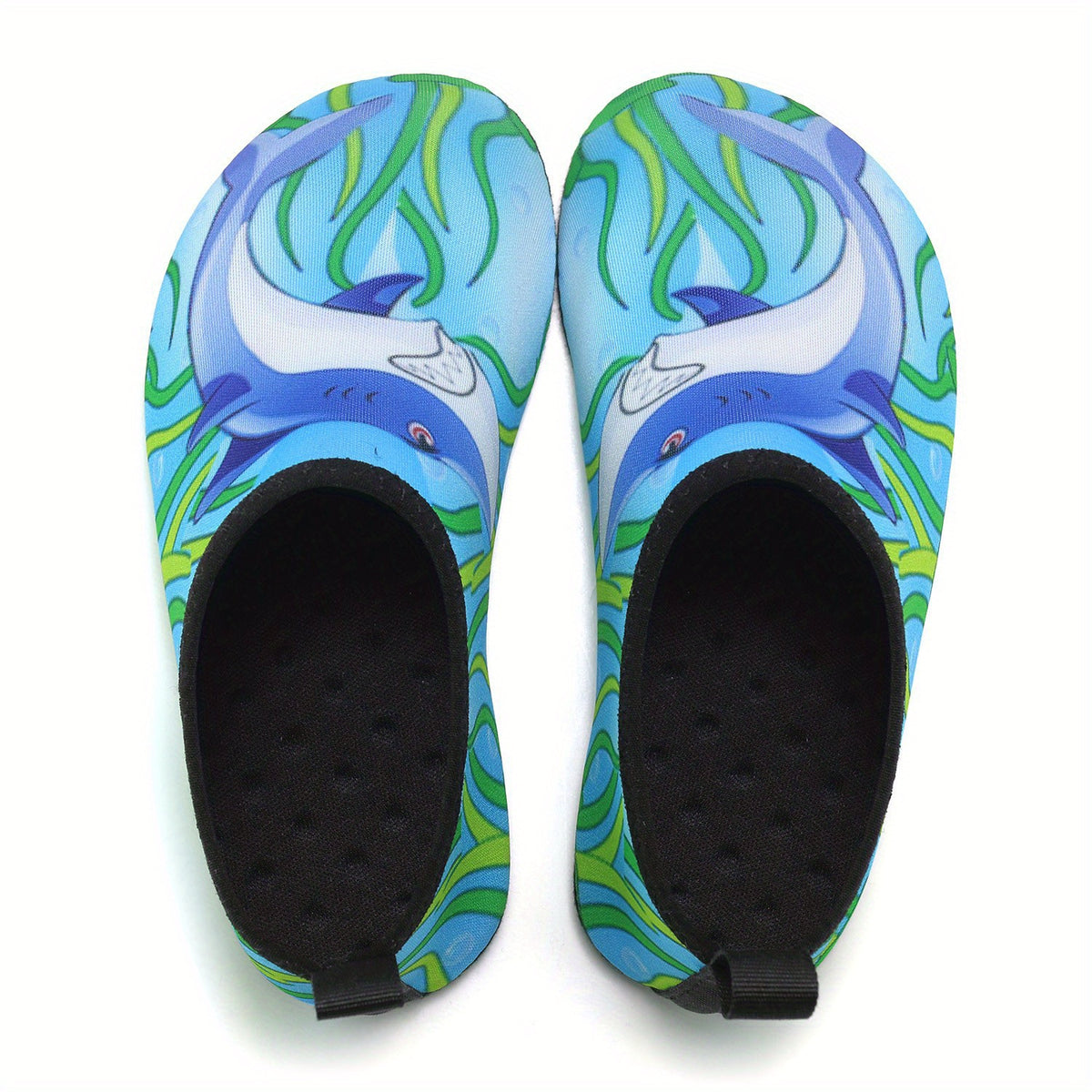 Kids Shark Print Water Shoes Lightweight Aqua Socks