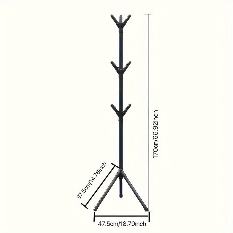 1pc Tree Coat Rack Stand Removable Clothes Hanging Storage Rack
