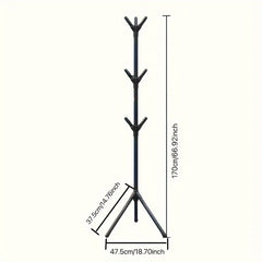 1pc Tree Coat Rack Stand Removable Clothes Hanging Storage Rack