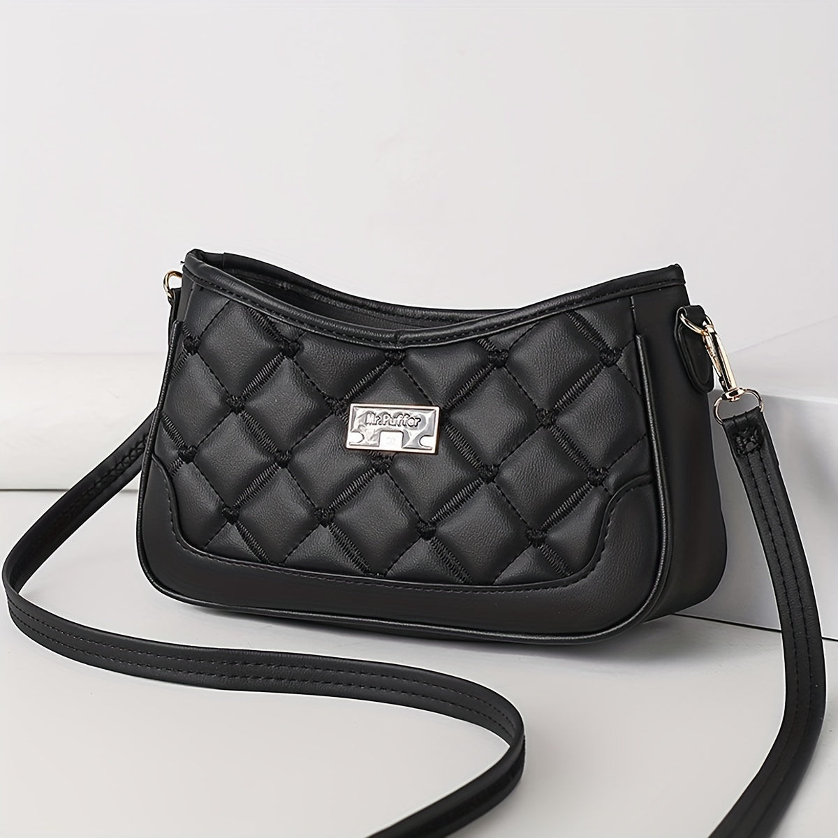 Love Embroidery Crossbody Bag Solid Color All Match Purse