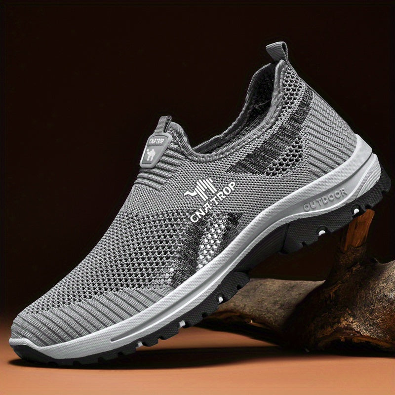 Men's Slip-On Walking Shoes Breathable Mesh Comfortable Sneakers