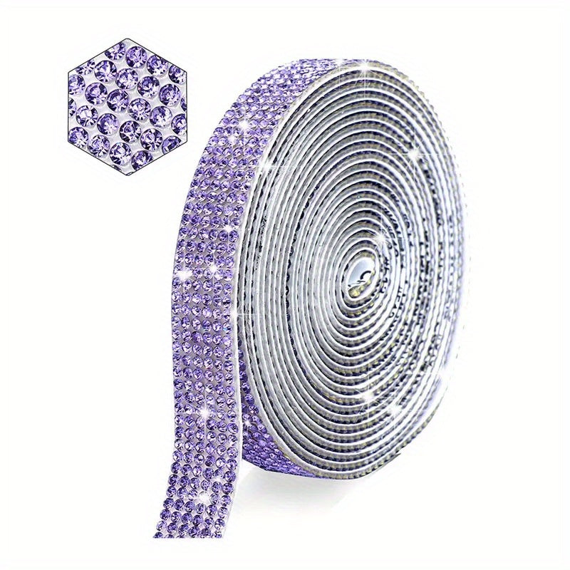 Crystal Rhinestone Strips Self Adhesive Ribbon Bling Sticker