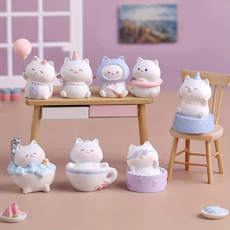 Mini Cat Resin Ornaments Birthday Party Favors Halloween Christmas Gift