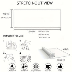 Marble Pattern Peel & Stick Wallpaper for Kitchen Countertop