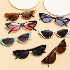 Cat Eye Glasses Vintage Ladies Stylish Sunglasses Sun Protection Lenses