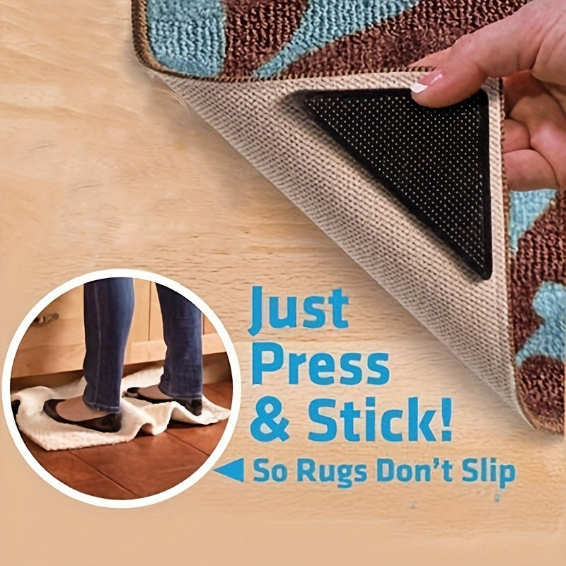 8pcs Non Slip Carpet Stickers Triangle Patches for Household