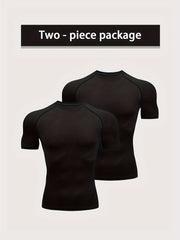Men's Short Sleeve Compression T-Shirt for Fitness Activities