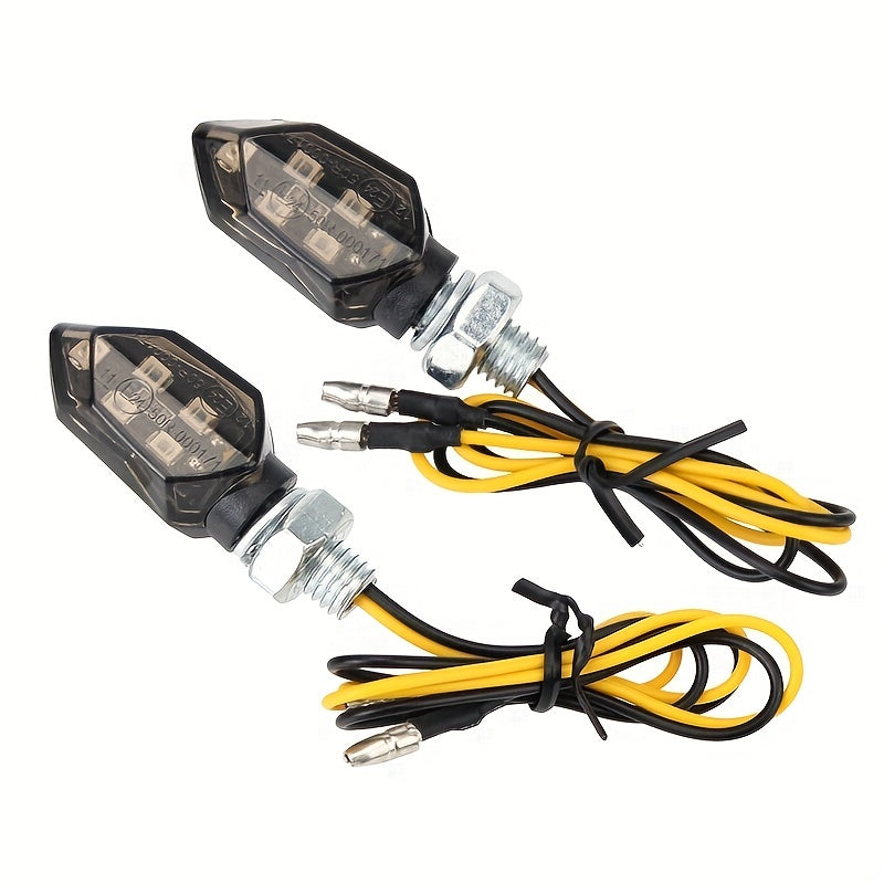2pcs Mini Smoke Lens Turn Signal Indicator DIY Biking Lamps Light