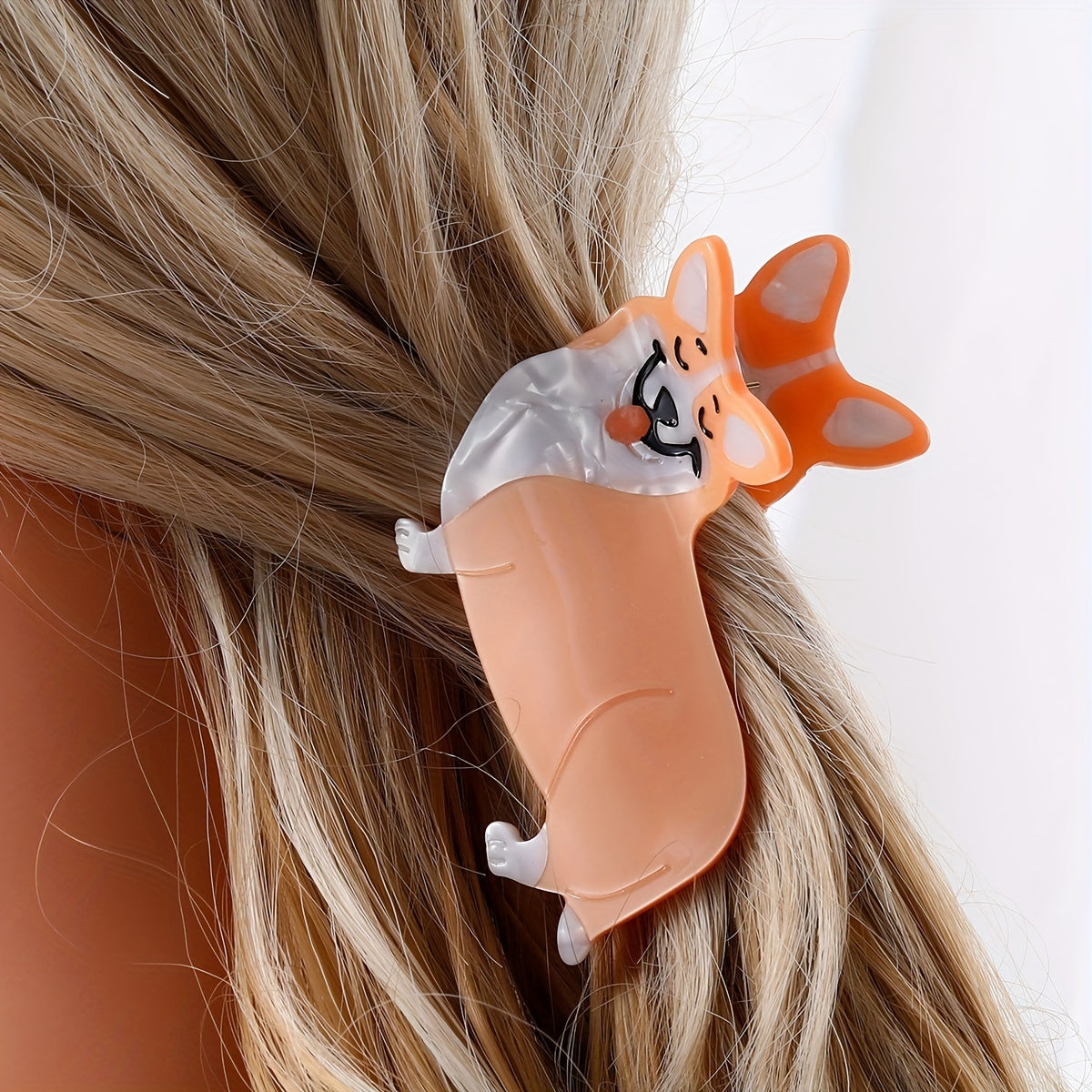 Acrylic Dog Hair Claw Puppy Shark Claw Back Head Clip