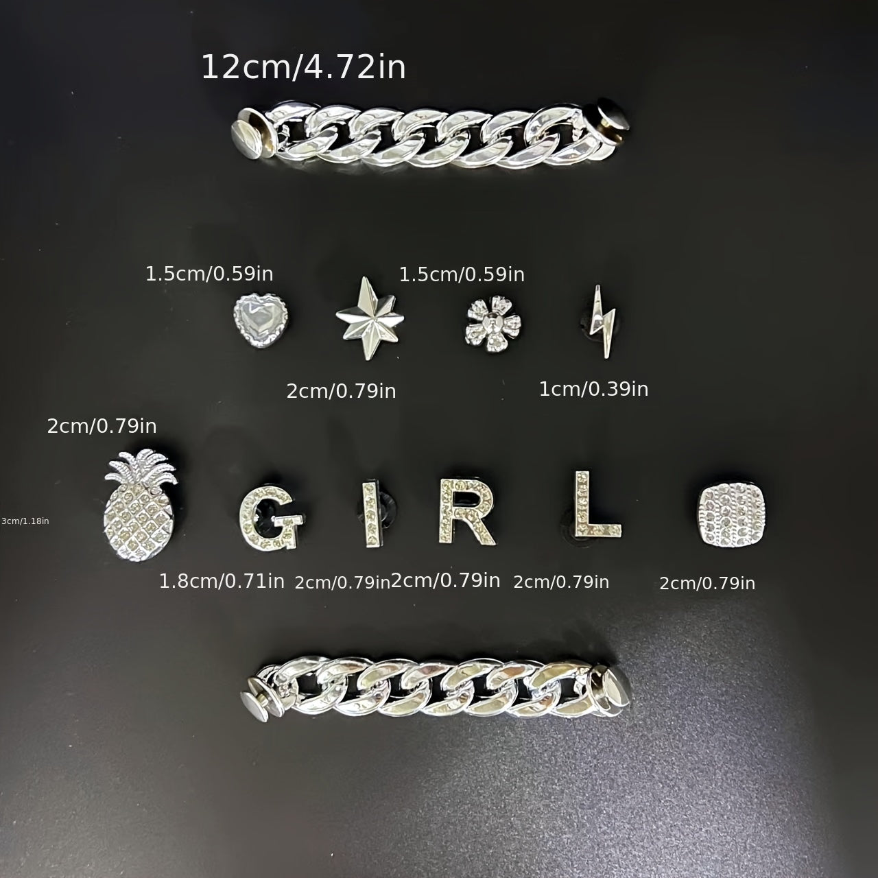 Fruit Letter Shoe Charms 14pcs Shoe Accessories for Kids Adults Party Favors