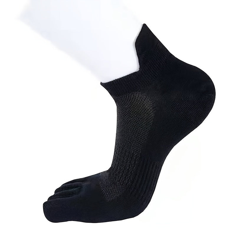 Men's 5 Finger Cotton Sports Socks Compression for Outdoor Activities