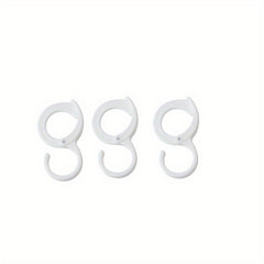 3pcs S-shaped Rack Hanging Cabinet Hook Bathroom Lock Hook