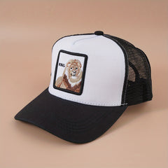 Mesh Breathable Trucker Hat Cartoon Patch Baseball Cap Women