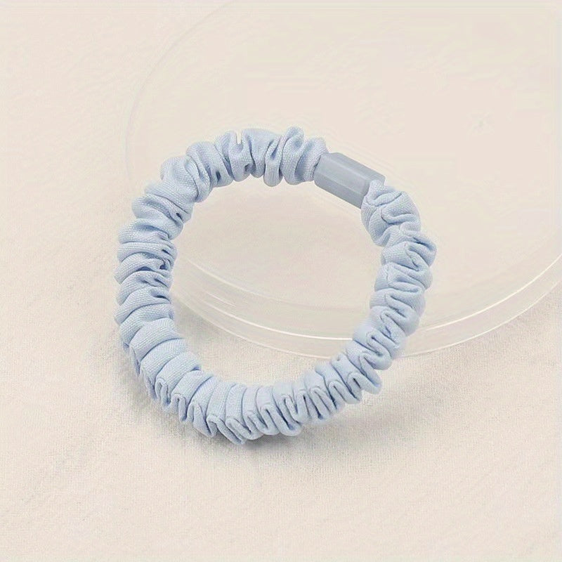 Skinny Scrunchies Soft Elastic Set for Women Girls Hair Accessories