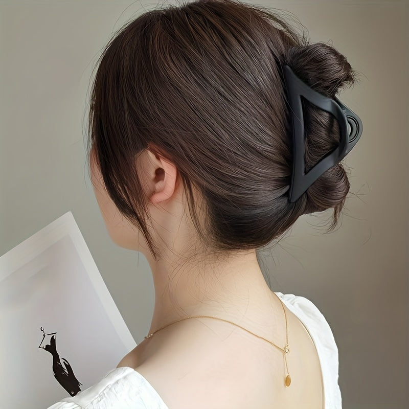 Matte Hair Claw Ponytail Holder Solid Shark Claw Hair Accessories