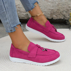 Metal Decor Slip On Loafers Shoes Lightweight Comfortable Casual Sneakers