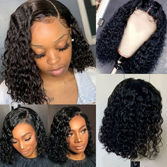 Shoulder Length Bob Wig with Lace Detailing