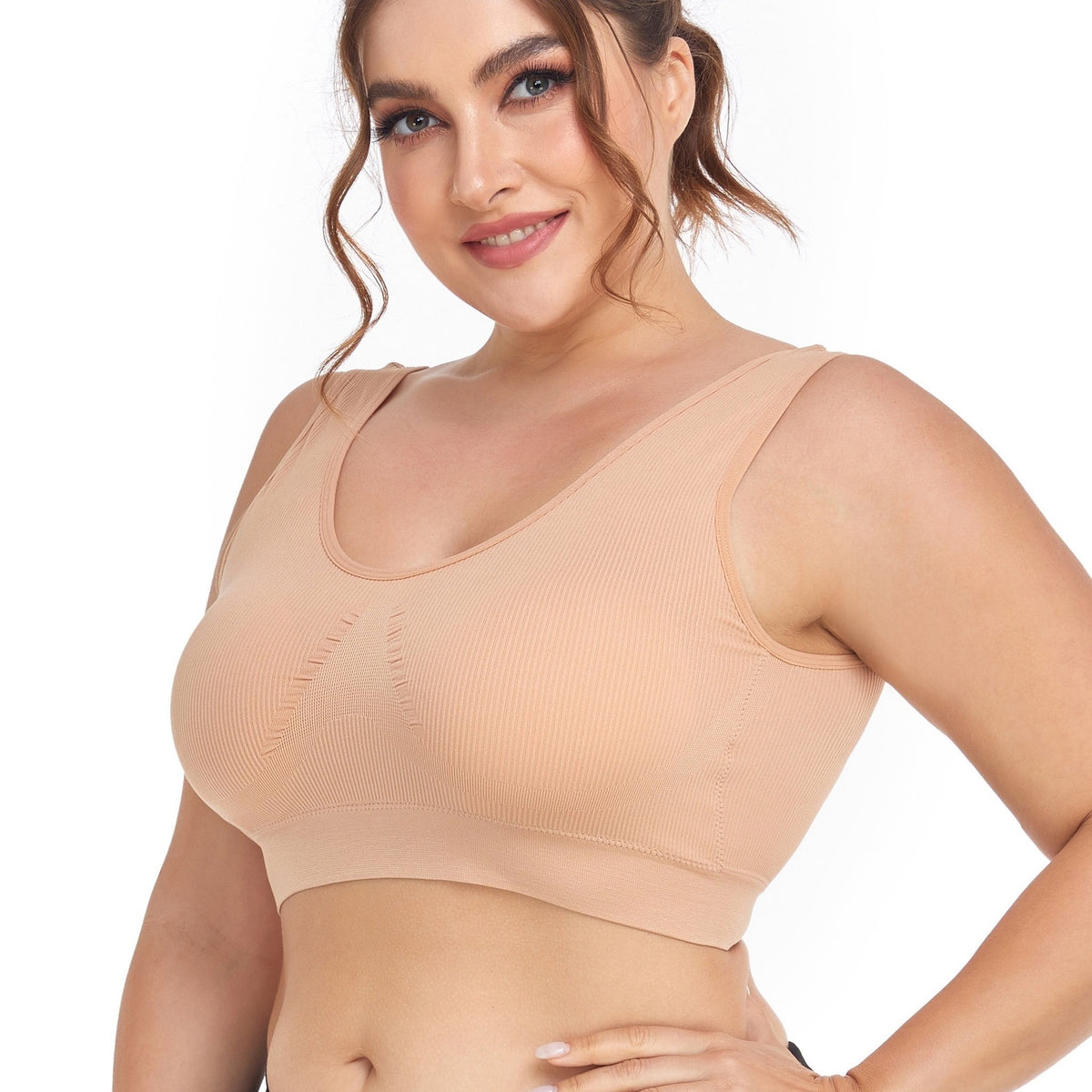  Seamless Full Coverage Sports Bra
