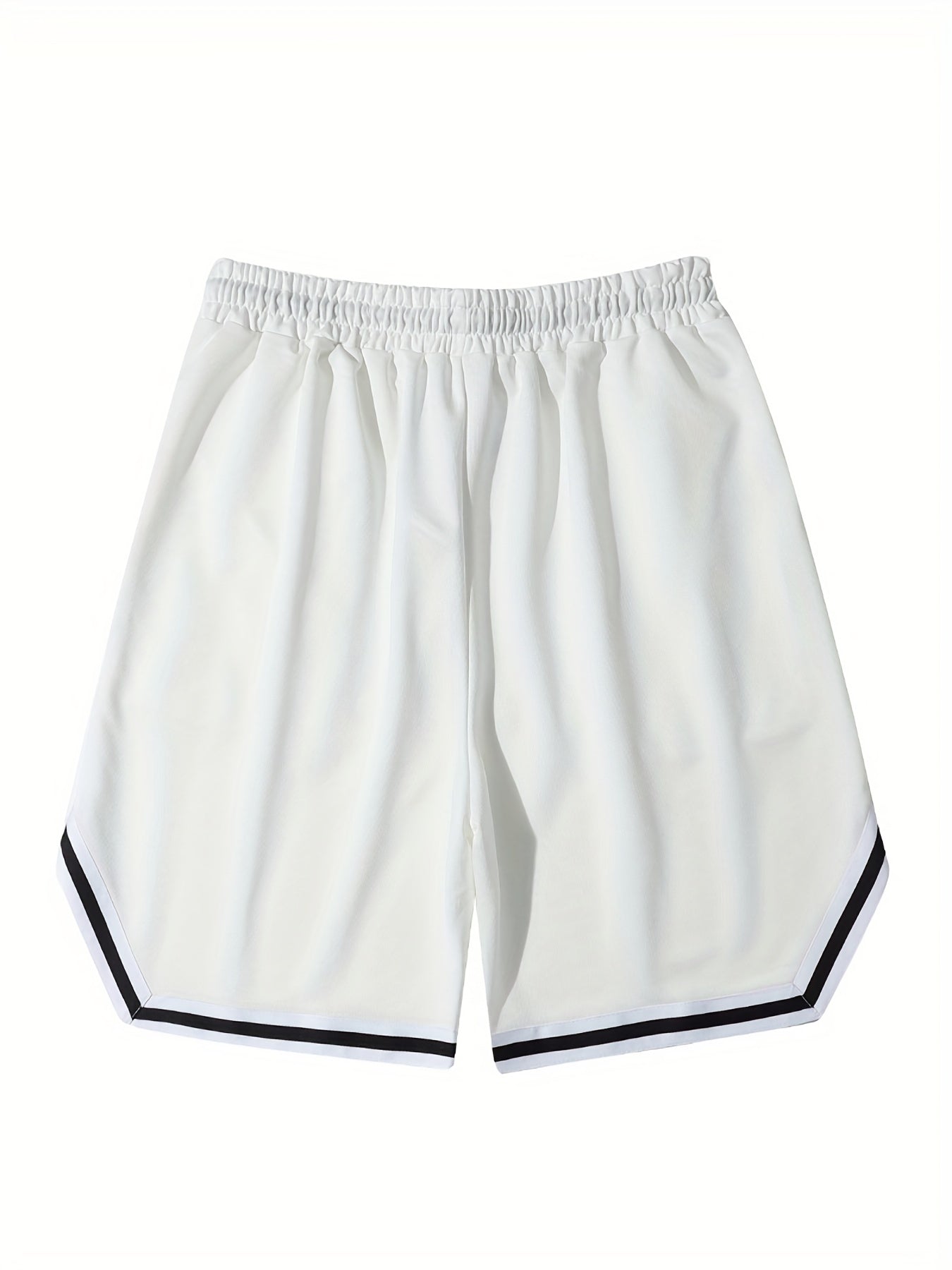 Men's Pink V Graphic Drawstring Stretchy Shorts