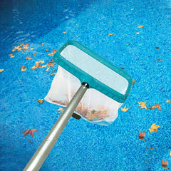 Swimming Pool Leaf Skimmer Net Reinforced Frame Rake Heavy Duty Cleaning Tool