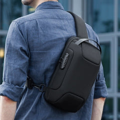 Waterproof Crossbody Bag with Password Lock and Anti-Theft Sling Strap