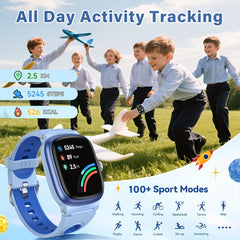 Kids Smart Watch IP68 Waterproof Games Alarm Step Tracker Fitness