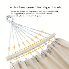 Thickened Canvas Anti rollover Portable Hammock for Outdoor Camping