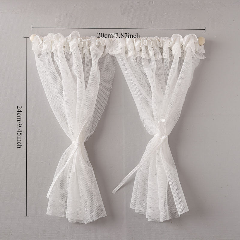 1:12 Mini Food Play Curtain Decoration DIY Furniture Accessory