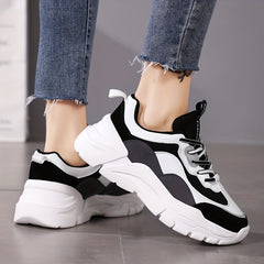 Platform Chunky Sneakers Thick Sole Breathable Running Shoes