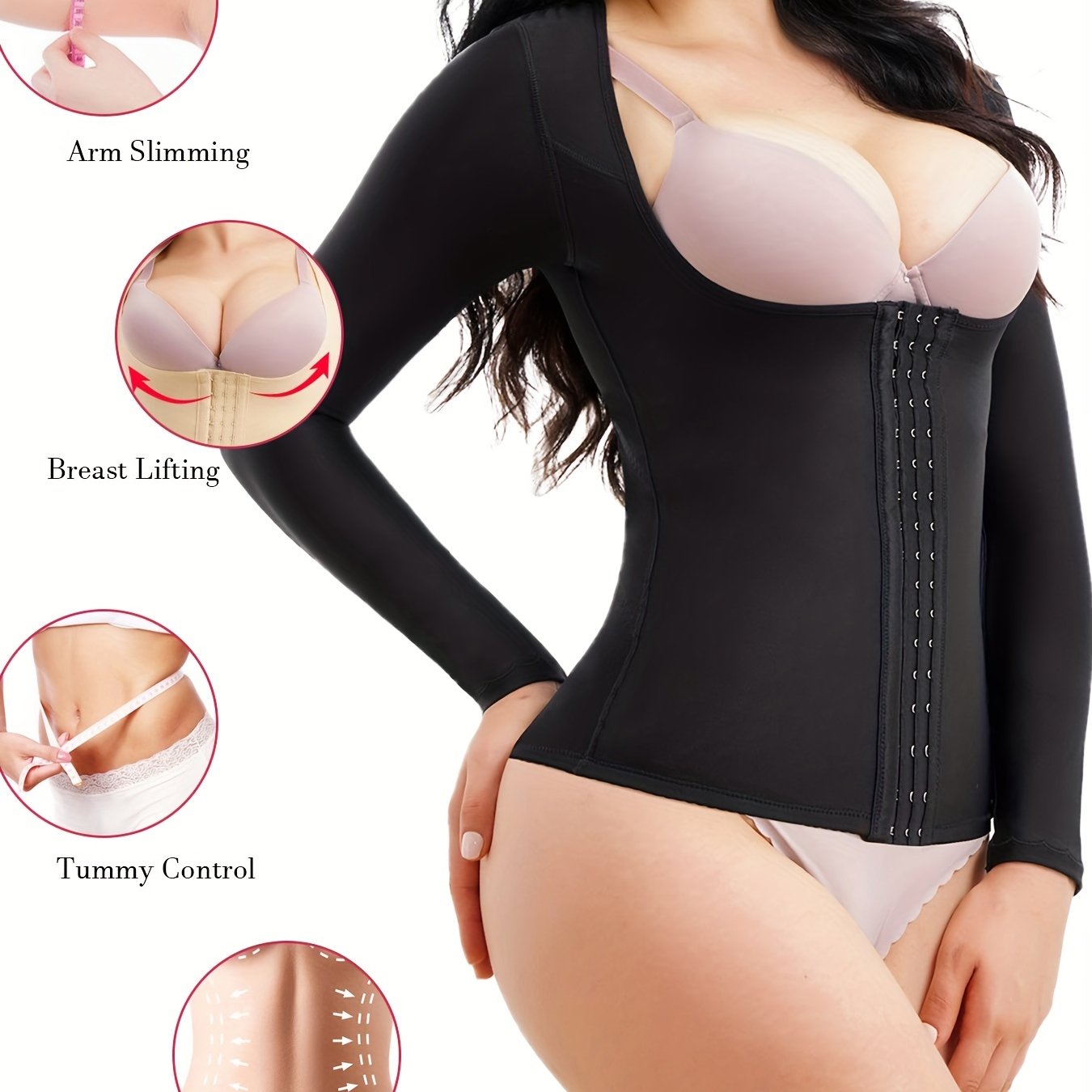 Front Buckle Shaping Waist Trainer Tummy Control Slimmer Top