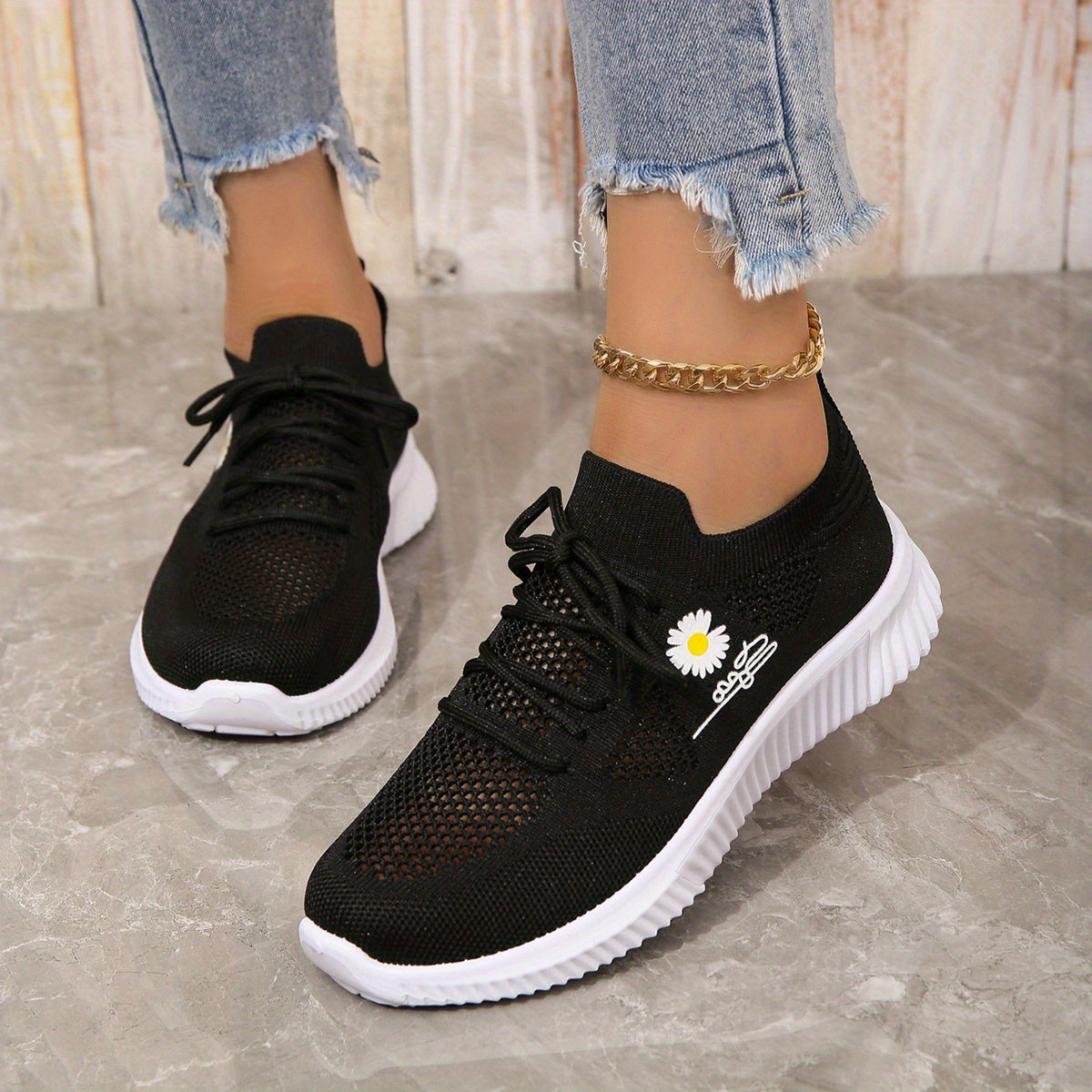Women's Stylish Non Slip Running Shoes Lightweight Mesh Breathable Sneakers