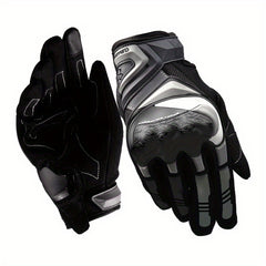 Cuirassier Motorcycle Full Finger Gloves - Stay Safe & Visible on the Road