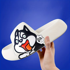 Men's Cloud Slides Cartoon Slippers Open Toe Shoes Indoor Outdoor