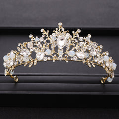 Crystal Crown Tiara Rhinestone Hair Accessories Set