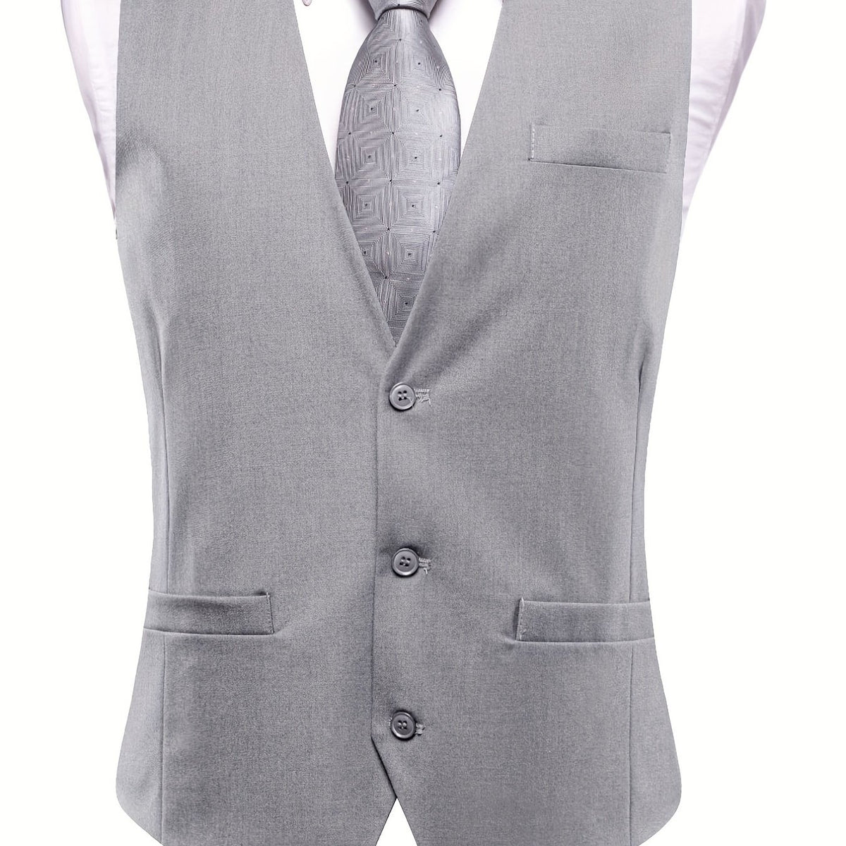 Men's Business Formal Vest Slim Fit Solid Suit Vest