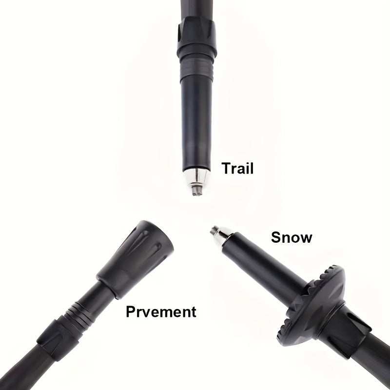 4pcs Trekking Pole Tips Covers Non-slip Hiking Stick Protectors