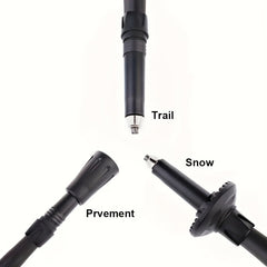 4pcs Trekking Pole Tips Covers Non-slip Hiking Stick Protectors
