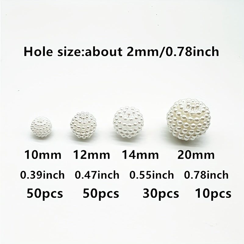 10 12 14 20mm Acrylic Bayberry Pearl Beads Round Spacer Beads For Jewelry Making