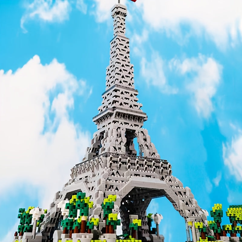 Eiffel Tower Building Blocks Set Educational Toy ABS Material Mixed Colors