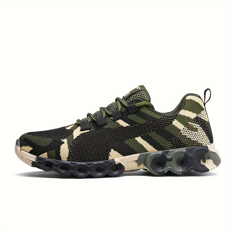 Women's Camo Graphic Lightweight Sports Shoes - Breathable Mesh Sneakers
