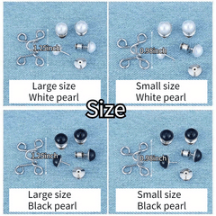 Pearl Metal Pants Buttons Pins For Clothing Jeans Adjustments
