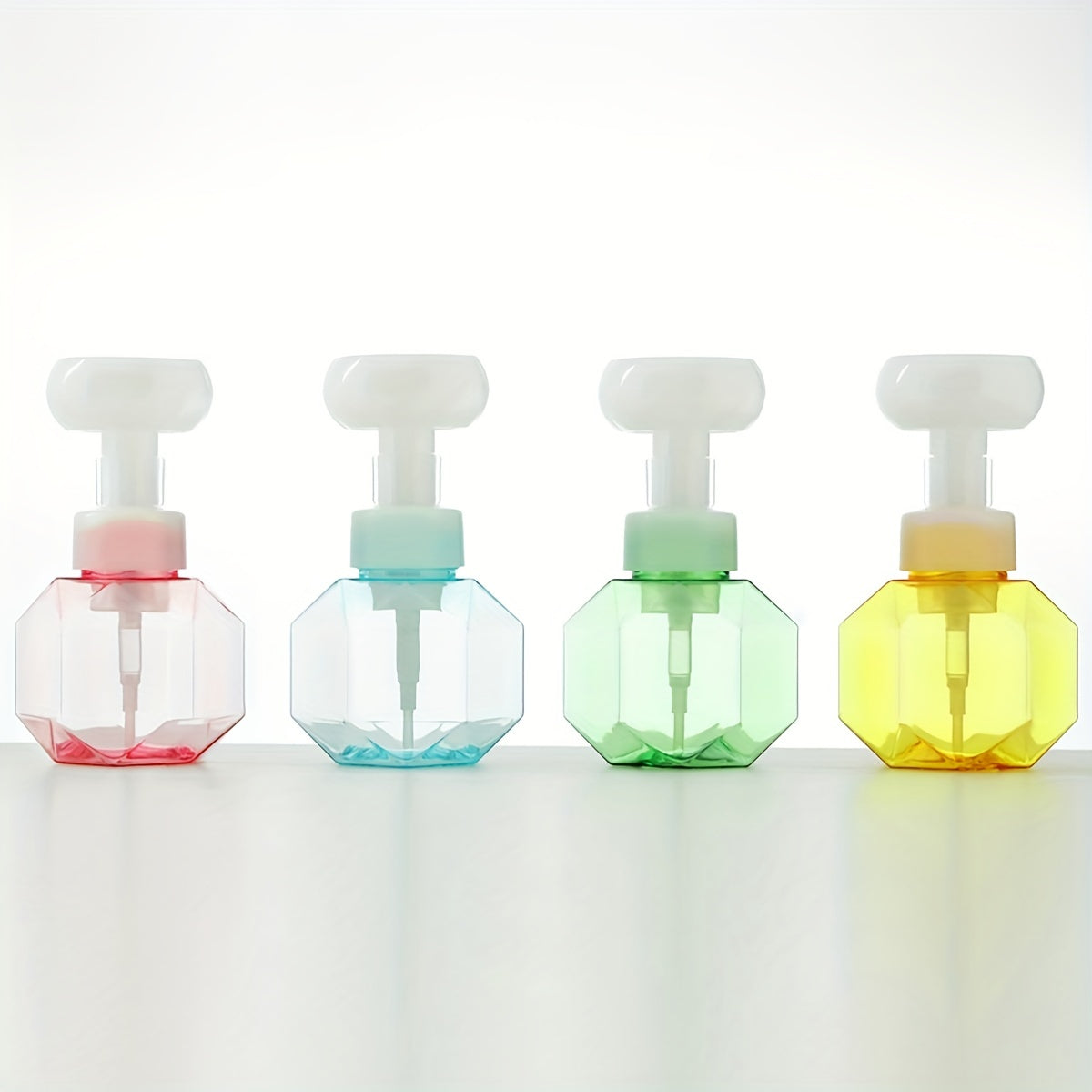 300ml Floral Foam Pump Bottle for Soap and Shower Gel