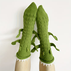 Cartoon Crocodile Mid Tube Socks Women's Stockings