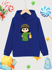 Girl Lantern Print Hooded Sweatshirt