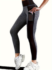 Mesh Pocket Yoga Pants Breathable Leggings