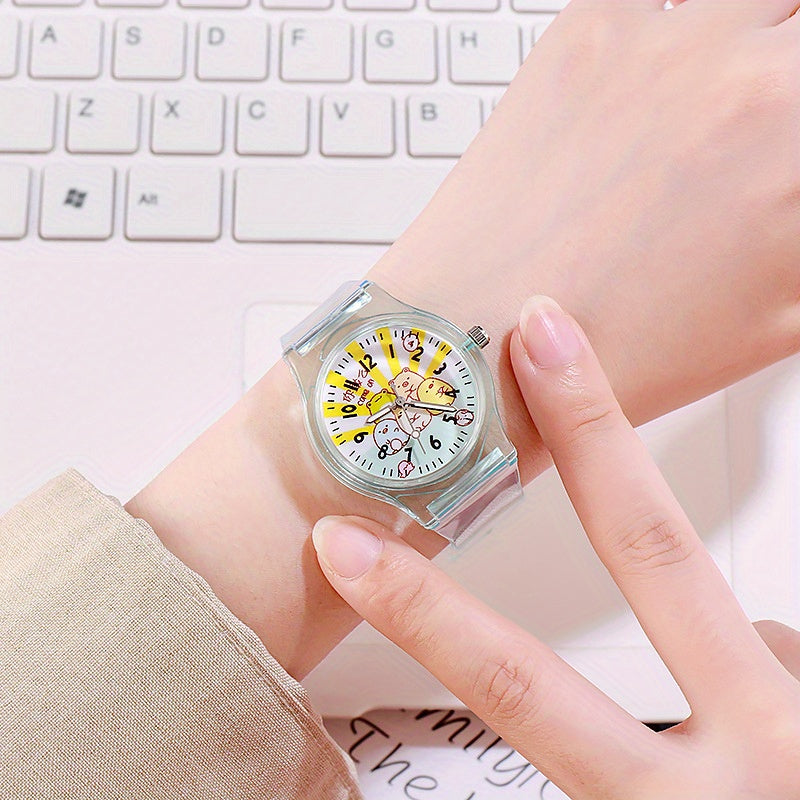 Kids' Transparent Biological Watch Cartoon Design