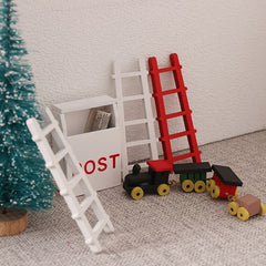 1pc Wooden Ladder Model Dollhouse 1:12 Scale OB11 BJD Collectibles