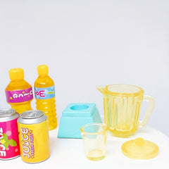 6pcs Dollhouse Juicer & Juice Cup Set- Realistic Accessories Blender Measuring